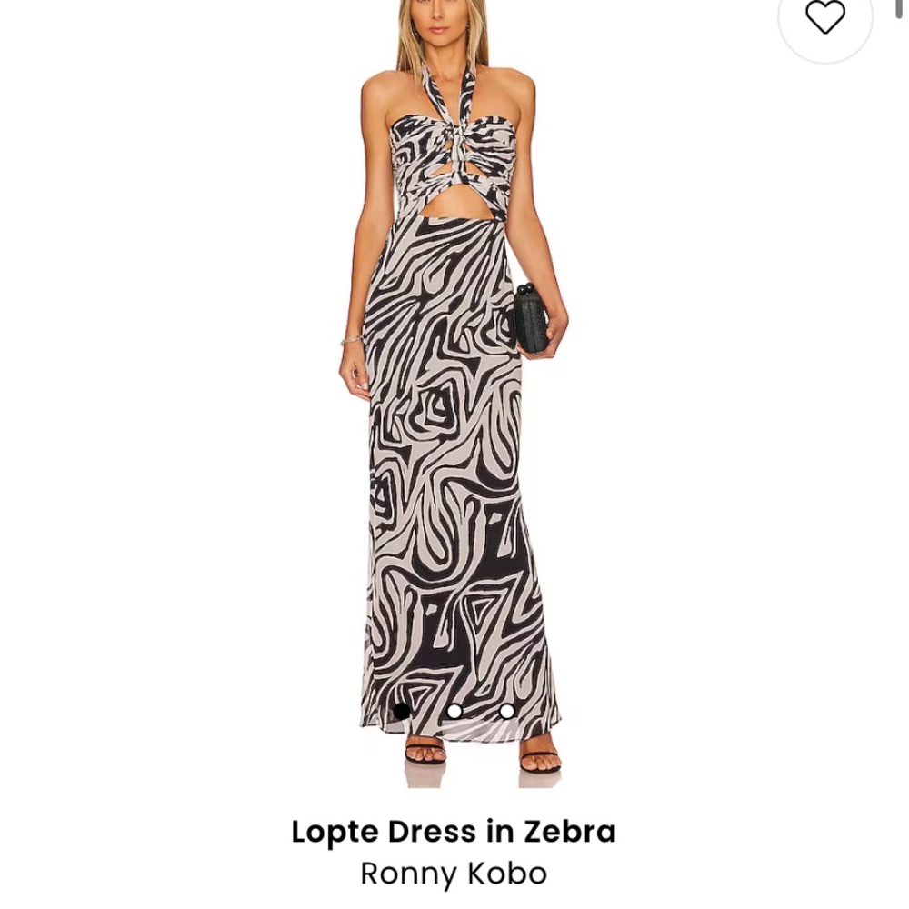 Ronny Kobo - Lopte Dress in Zebra - size M